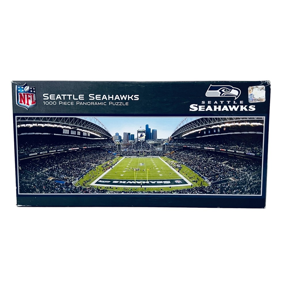 SEATTLE SEAHAWKS CENTURY LINK FIELD PANORAMIC JIGSAW PUZZLE 1000 PC NFL